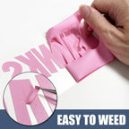 Pink Heat Transfer Vinyl HTV Roll Matte PU 12" x 20ft. | Easy to Cut, Weed & - Image 5