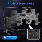 PEGZONE Controller and Headphone Holder Wall Mount, Modular Gaming Pegboard - Image 6