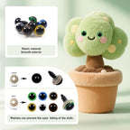 TOAOB 140pcs 14mm Colorful Plastic Safety Eyes Craft Eyes - Image 3