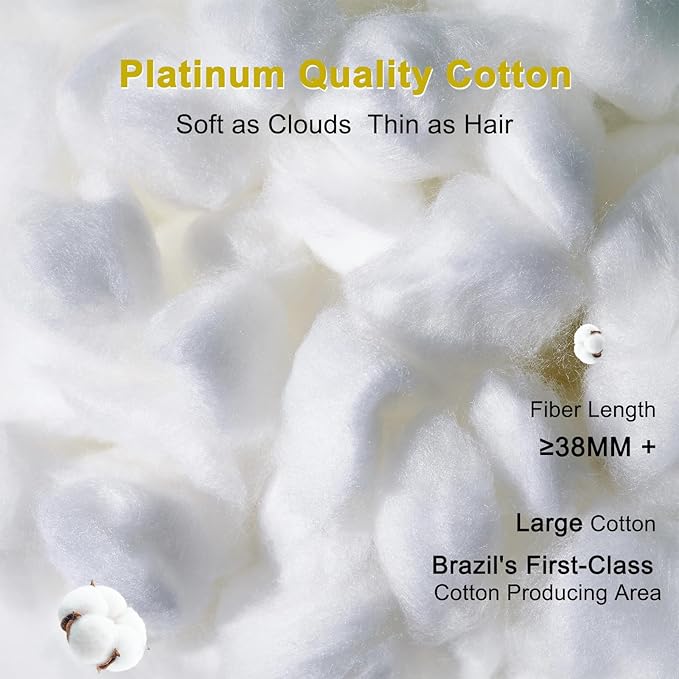 YOUR MOON Fluffy Support Bed Pillow King Size Set of 2, Luxury Hotel Quality - Image 5