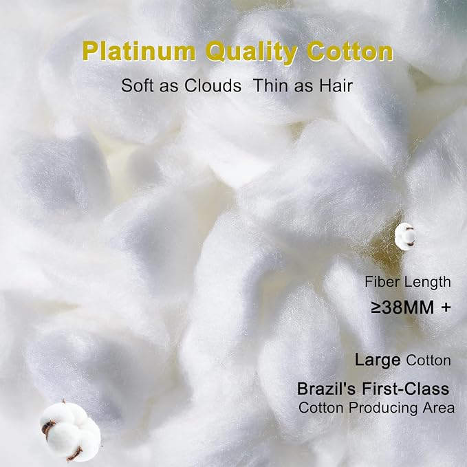 YOUR MOON Fluffy Support Bed Pillow Queen Size, Super Soft Premium - Image 5