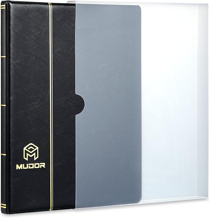 MUDOR Stamp Albums for Collectors, 1 Pockets Stamp Collection Book | 10 Sheets - Image 6
