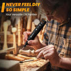 HARDELL Mini Cordless Rotary Tool Kit, 5-Speed and USB Charging - Image 3