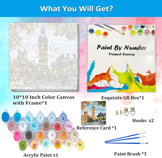 Artunion Framed Paint by Numbers Kit - Image 4