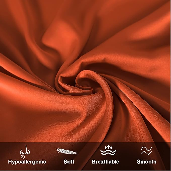 Mulberry Silk Pillowcase for Hair and Skin, King Size Cooling Silk Pillow Case - Image 4