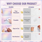 Dreamy Gradient Bulletin Board Roll Non-Woven Fabric Poster 16in X 12ft | Back - Image 8