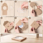 24 Pcs Clear Acrylic Coasters, Round Drink Coasters - Image 5