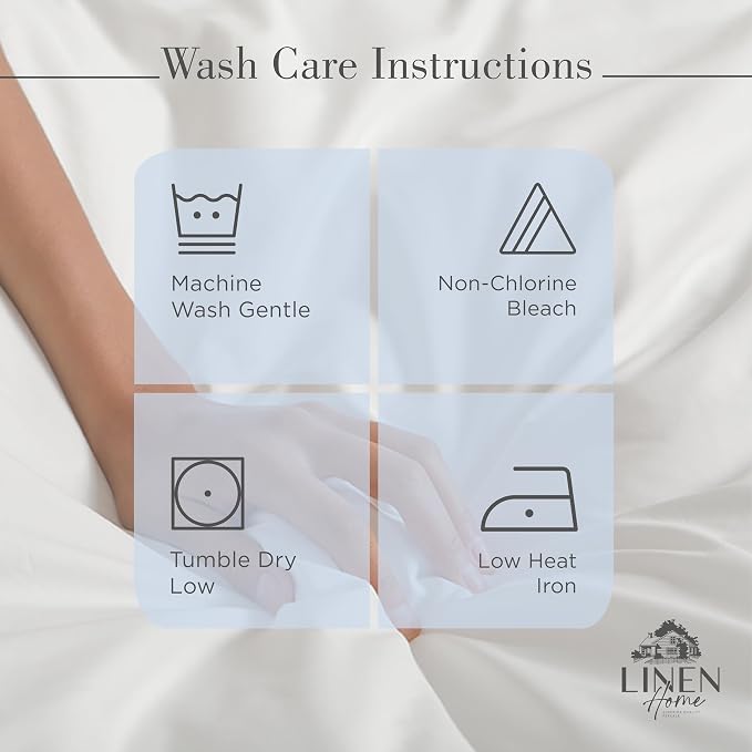 Linen Home 100% Cotton Percale Sheets Queen Size, Earthy Brown, Deep Pocket - Image 5