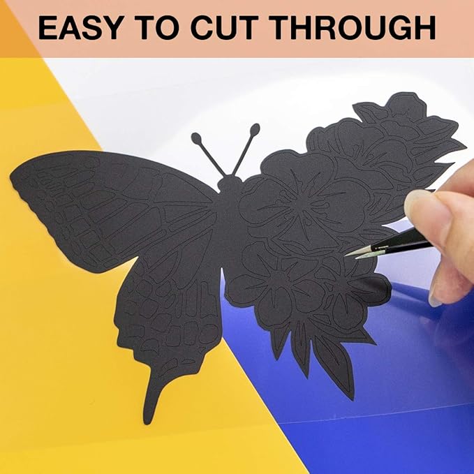 HTVRONT Black Permanent Vinyl, Silhouette, Cameo Cutters, Scrapbooking - Image 3