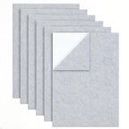 6PCS Large Self Adhesive Felt Sheet, 13.4"x10.8", 2mm Thick Stiff Felt Fabric by Samiusy