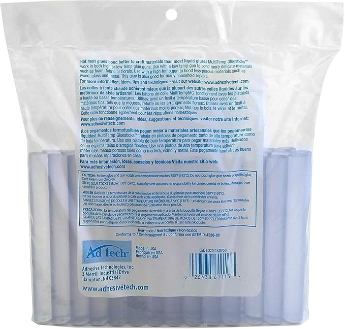AdTech Crystal Clear Hot Glue Gun Sticks – Full Size Hot Glue Sticks. - Image 5