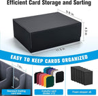 Trading Card Storage Box with 12 Dividers and 6 Foam Stoppers, Large Capacity - Image 4