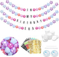 87 Pcs Friendship Bracelet Heopeis Birthday Banner Kit Famous Singer by Heopeis