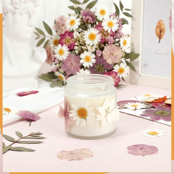 100 Pcs Dried Pressed Flowers, Real Natural Dried Wildflowers Leave - Image 5