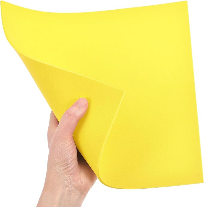 uxcell Yellow EVA Foam Sheets 10 x 10 Inch 3mm Thickness - Image 5