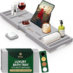 ROYAL CRAFT WOOD Premium Foldable Bathtub Tray Caddy by ROYALCRAFTWOOD