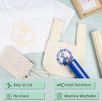 HTVRONT Heat Transfer Vinyl Cream HTV Rolls, Cream Heat Transfer Vinyl - Image 4