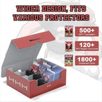 Mlikero Football Card Storage Box, Trading Card Storage Box Oversized Fits - Image 3