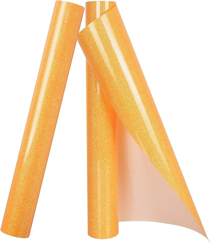 TORC Neon Glitter HTV Heat Transfer Vinyl Roll 12 inch x 10 ft Iron on Vinyl by TORC