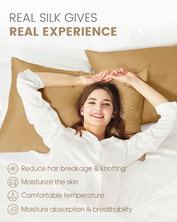 THXSILK 100% Mulberry Silk Pillowcase - Image 3