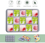 Tvmania Ice Cube Trays Set of 2, 15-Cube Silicone Molds - Image 4