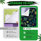 Tintnut Cannabis Pattern Permanent Vinyl 12 Sheets 12x10in Adhesive Vinyl | - Image 4