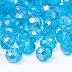 500pcs 6mm Crystal Glass Beads for Jewelry Making Faceted Rondelle Flat Beads by Nitopupu