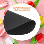 MECCANIXITY 60 PCS Black Circle Cutouts Paper, 8 Inch Round Cutouts 200gsm/75lb - Image 3