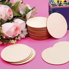 12Pcs 12 Inch Wood Circles for Crafts, Unfinished Blank Wooden Rounds Slice - Image 4
