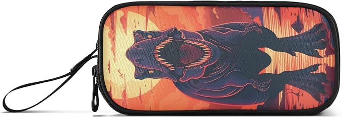 Dinosaur Sunset Pencil Case Box Boys Girls Large Pencil Pouch Zipper - Image 6