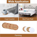 100 Pcs 4 Inch Round Self-Adhesive Cork Sheets, Wall Art & Decoration - Image 5
