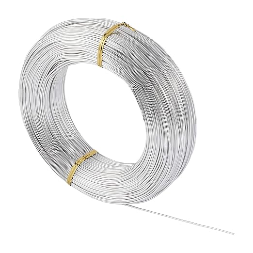 Fashewelry 656 Feet 18 Gauge Aluminum Wire Silver 1mm Bendable Metal Craft Wire - Image 2
