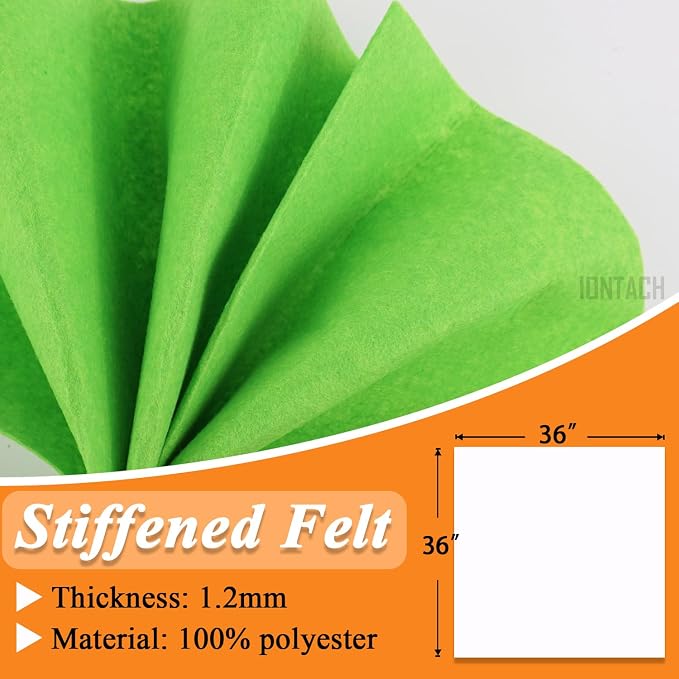 IONTACH 36" X 36" Stiff Felt Fabric 1.2mm Thick | Felt Sheet - Image 3