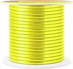 Mandala Crafts 8 Gauge Yellow Green Anodized Aluminum Craft Wire, 32 FT | - Image 2