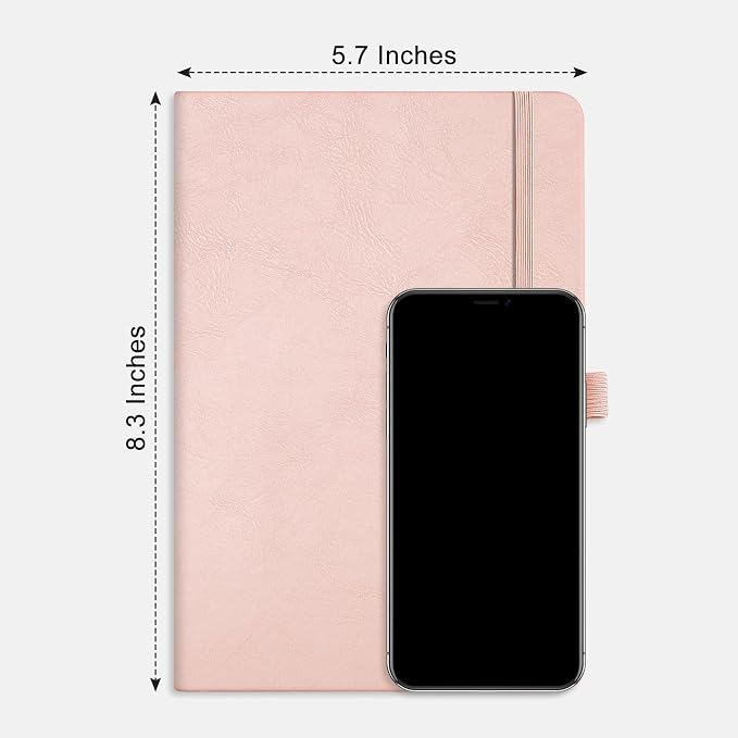 RETTACY Blank Journal Notebook, 192 Pages, A5 Medium Size | Leather Hardcover - Image 8