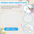 Frienda 5/8 Inch x 60 Ft White Foam Noodles - Image 2