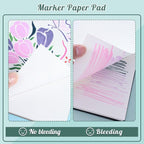 50 Sheets Marker Paper Pad, 5.8×8.3 Inch Bleedproof Art Sketch Pad, 73lb/120gsm - Image 4