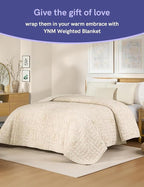 YnM 15lbs Weighted Blanket for Adults, Linen Heavy Bed Throw Blanket - Image 4