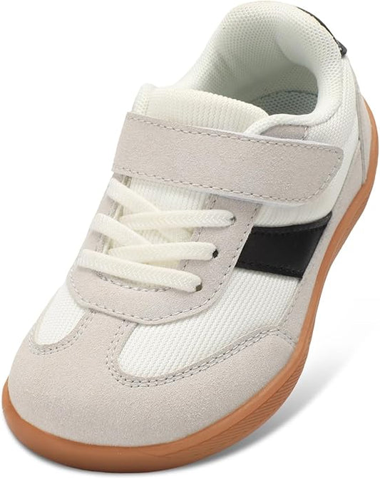 Toddler Wide Toe Box Shoes Zero Drop Minimalist Sneakers for Toddler/Little Kid Barefoot Slip on Tennis Shoes for Kids Boys Girls