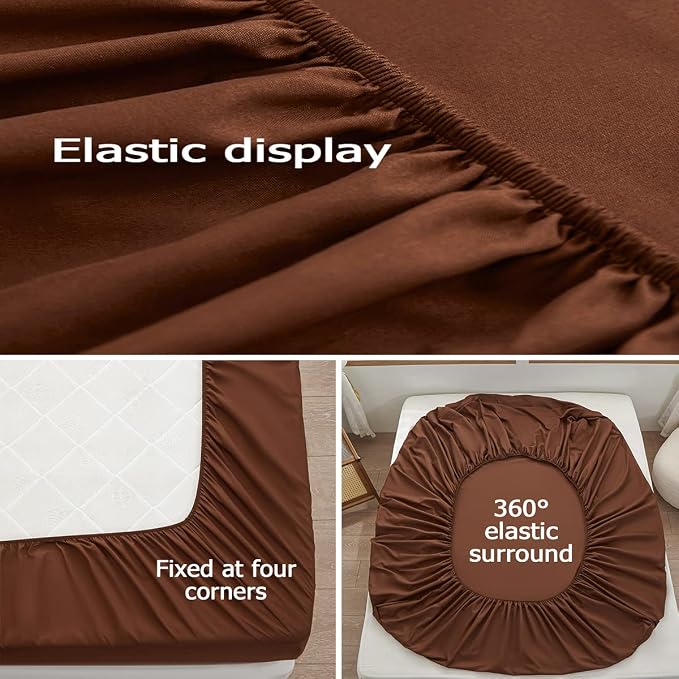 Bedding Queen Size Fitted Sheet Only- Bottom Matress Fitted Sheet-Fits 15inches - Image 4
