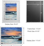 11x14 Wavy Picture Frame With Mat - Image 2