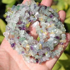 200 Pcs Crystal Chip Beads for Jewelry Making 5-8mm Fluorite | Natural Chip - Image 2