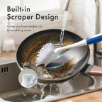 Amazer Dish Brush with Handle, 2 Pack Kitchen Scrub Brushes with Built-in - Image 3