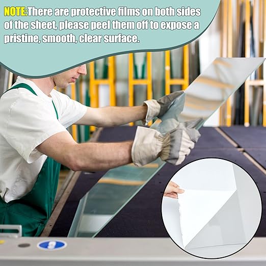 Beeveer Polycarbonate Clear Plastic Sheet 1 Pcs 60" x 144" Flexible Sheet Panels - Image 5