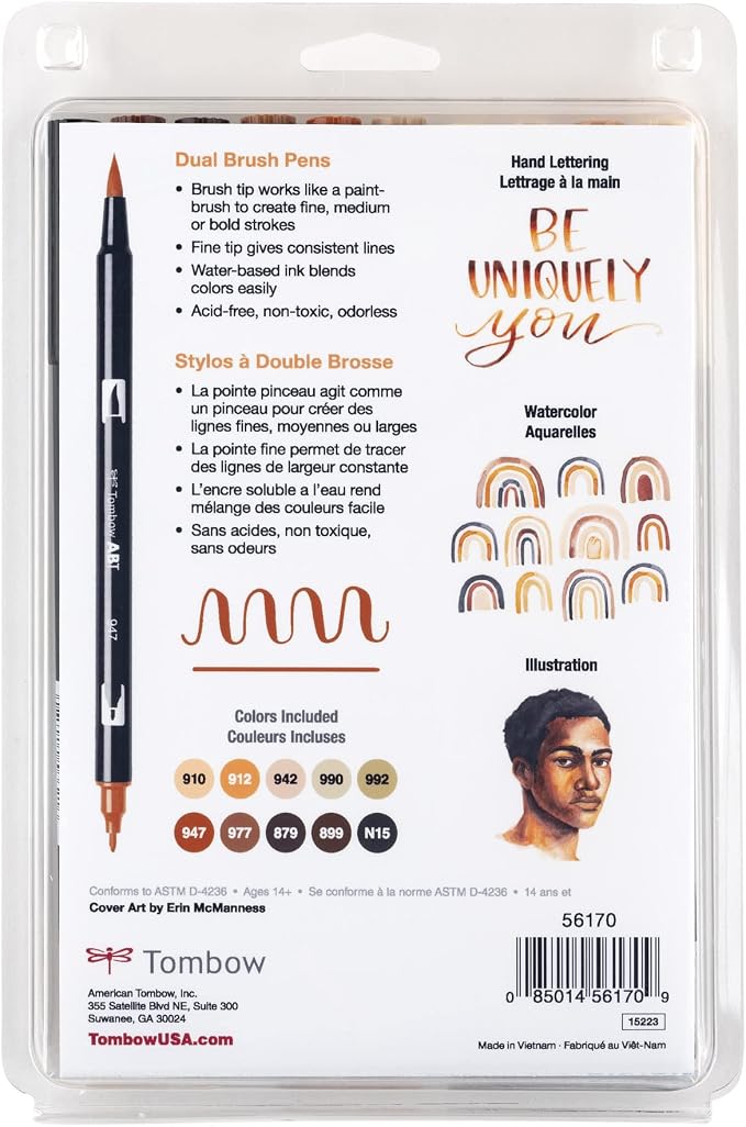 Tombow 56170 Dual Brush Pen Art Markers, Brush and Fine Tip Markers - Image 9