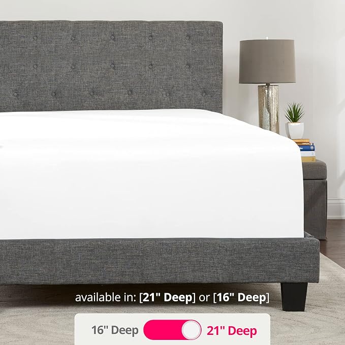 DeaLuxe Deep Pocket Queen Fitted Sheet – 17” - Image 3