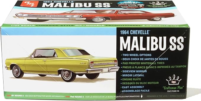 AMT 1964 Chevy Chevelle Malibu Super Sport Craftsman Plus 1:25 Scale Model Kit - Image 3