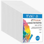 Gotideal Canvas Boards for Painting, Bulk Painting Canvas for Kids and Adults by GOTIDEAL