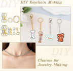 BESARME 1130PCS Keychain Making Kit Jump Rings - Image 3
