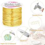 ModaCraft 22 Gauge Tarnish Proof Jewelry Wire Gold + 4-in-1 Professional - Image 2
